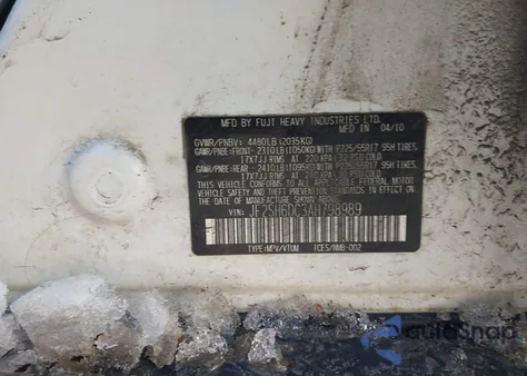 2010 Subaru Forester 2.5X Limited from USA, damaged, VIN JF2SH6DC3AH798989